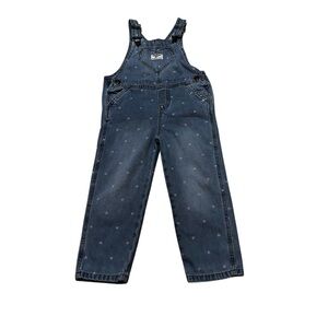 OshKosh B'gosh Blue Denim Toddler Girl Overalls Sz:4T